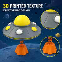 Jouet anti-stress UFO rotatif imprimé en 3D, spinner à ressort, gadget de bureau, nouveauté, jouet spatial
