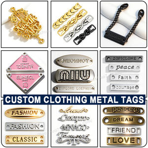 Etiquetas <span class=keywords><strong>de</strong></span> Metal Doradas con Letras 3D Grabadas, <span class=keywords><strong>para</strong></span> Ropa, Bolsos, Carteras <span class=keywords><strong>de</strong></span> Hombre, Etiquetas Personalizadas <span class=keywords><strong>para</strong></span> Prendas <span class=keywords><strong>de</strong></span> Vestir/Costura - Product Image 4