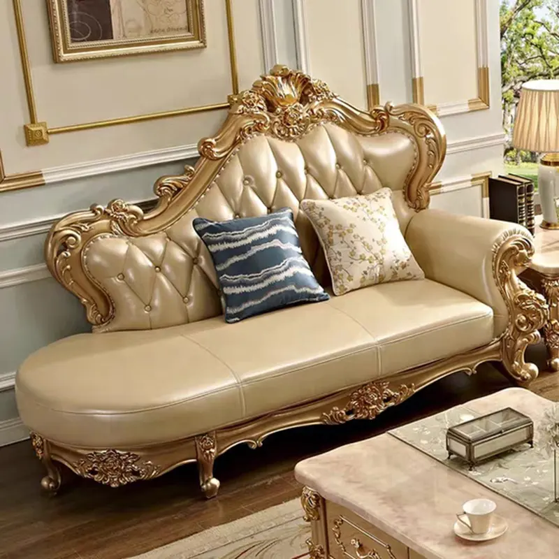 Canapé-lit Royal Baroque de style princesse, élégant, accessoire de luxe pour salon, fauteuil chignons