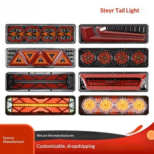 Nouveau feu arrière de camion à <span class=keywords><strong>LED</strong></span> dynamique à lentille transparente 24V avec étanchéité nanométrique pour la modification et le remplacement de camions - Product Image 1