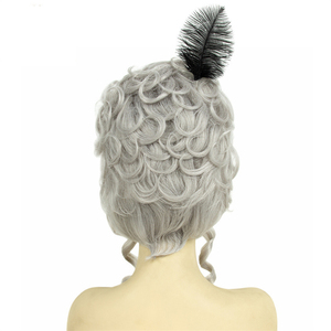 Exportation spéciale médiéval rétro chapeau haut vacances habiller boule haut de gamme perruque correspondant Halloween perruque - Product Image 3