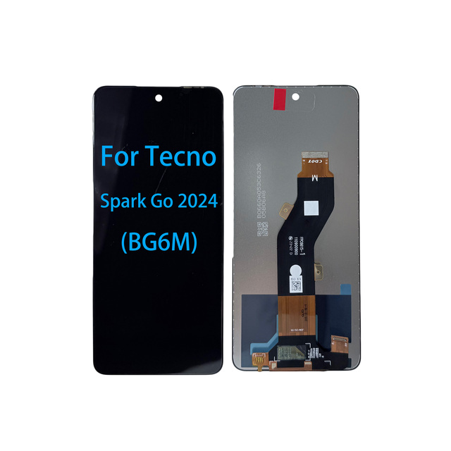 High Quality Mobile Phone Lcd for Tecno Spark Go 2024 Lcd Display for Tecno Spark Go 2024 BG6M Screen Replacement