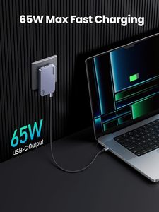 <span class=keywords><strong>Chargeur</strong></span> USB C UGREEN Nexode Pro 65W pour <span class=keywords><strong>MacBook</strong></span>, <span class=keywords><strong>chargeur</strong></span> mural compact ultra-fin GaN à 3 ports, charge rapide PPS - Product Image 2