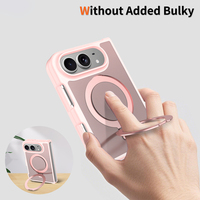 JOYPORODO B527 Fabricant professionnel d'étuis Duo pour iPhone avec support anneau, finition douce mate, personnalisable, antichoc, magnétique