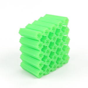 Chevilles murales en nylon vert de haute qualité, chevilles à expansion en plastique pour applications en maçonnerie, briques et béton - Product Image 4