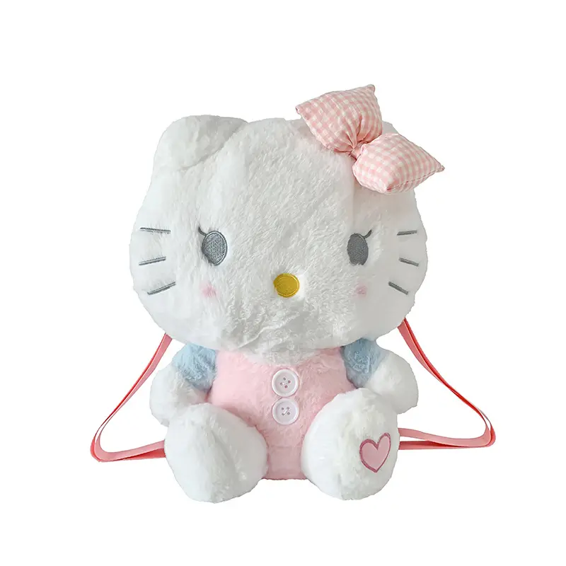 New design Top quality girls cute Hello Kitty shoulder messenger bag cinnamoroll melody plush cartoon backpack