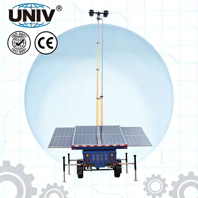 Smart Control Wireless Hybrid 2026 Mobile Solar Powered Lighting Tower for Landscape Application