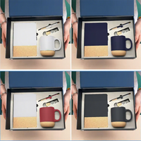 Offre Spéciale : Coffret Cadeau d'Affaires de Luxe Personnalisé en Bois pour Salon et Anniversaire, comprenant Tasse à Café, Carnet et Stylo