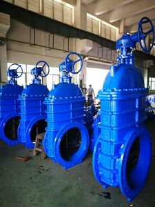 Đường kính lớn đàn hồi ngồi nêm Van cổng dn700 (28 inch) với hộp số cho tiêu chuẩn nước bs5163 DIN F4 áp lực PN10/16 - Product Image 2