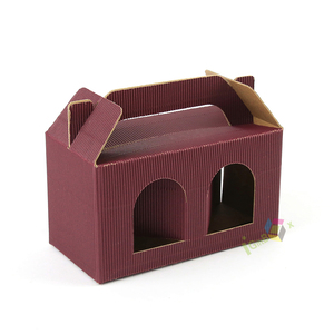 Tùy chỉnh <span class=keywords><strong>EcoFriendly</strong></span> và mạnh mẽ Hộp bao bì sóng Kraft hộp giấy với xử lý cho chai rượu vang - Product Image 2