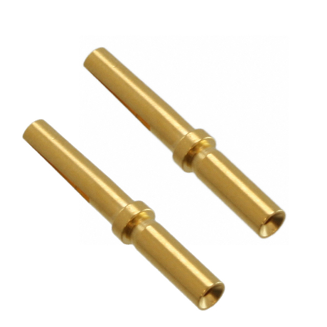 OEM Gold-Plated Machined Connector Pins Brass Crimp Terminals for D-Sub & Circular Connector PCB Header