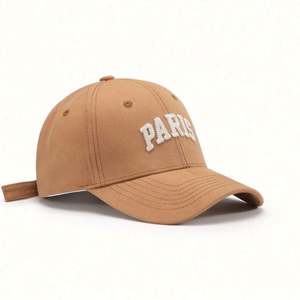 Gorra de Béisbol Unisex al por Mayor, Fábrica con Certificación BSCI, 100% Algodón, Sin Estructura, Suave, Bordado 3D de París, Personalizable - Product Image 1