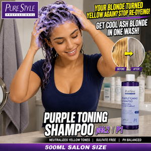<span class=keywords><strong>Shampoo</strong></span> Viola Anti-Giallo per Capelli Biondi 500ml Formato Professionale Senza Solfati <span class=keywords><strong>pH</strong></span> Bilanciato Vegano - Product Image 2