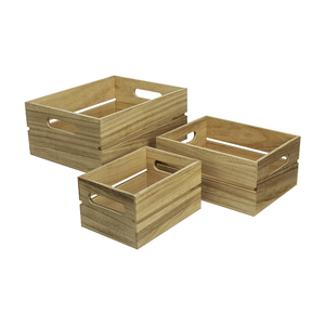 Fsc & BSCI mộc mạc lưu trữ THÙNG GỖ hộp, trang trại <span class=keywords><strong>Stackable</strong></span> giỏ gỗ container gỗ làm tổ Thùng - Product Image 1