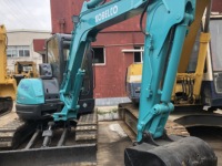 Mini-excavatrice Kobelco SK55 d'occasion de 5 tonnes importée du Japon, mini-pelleuse Kobelco SK55 d'occasion à bas prix