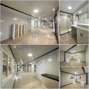 Maison préfabriquée extensible en conteneur 40 pieds/20 pieds, 3 chambres, 2 salles de bain, isolée, étanche, type bungalow, MOQ 1 ensemble échantillon - Product Image 3