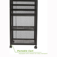 Jh-mech-organizador de carro artesanal con ruedas, fácil de limpiar, cajón, armario, almacenamiento de archivos, carro para suministros de oficina