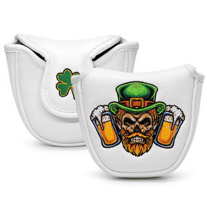 Manufacturer Custom Golf <b>Cover</b> Headcover Magnetic Mallet <b>Putter</b> Headcover Skull Pu Leather Golf Mallet <b>Putter</b> Headcover - Product Image 1