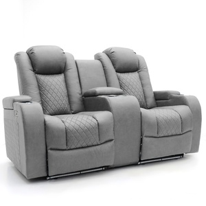 Sofá Reclinable Eléctrico Geeksofa de Lujo para Cine en Casa, 6 <span class=keywords><strong>Plazas</strong></span>, <span class=keywords><strong>3</strong></span>+2+1, con Consola y Mesa Abatible - Product Image 3