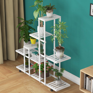 Estante moderno minimalista de hierro para plantas, estante de almacenamiento multifuncional para macetas de interior, diseño rectangular - Product Image 5