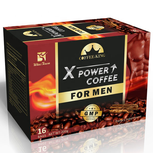 Winstown Man X Power Coffee Maca увеличение мгновенного натурального травяного черного кофе для мужчин