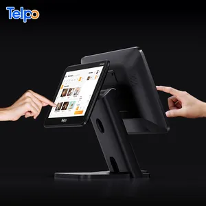 Varejo android dual touch screen ponto de venda pos terminal caixa máquina para venda