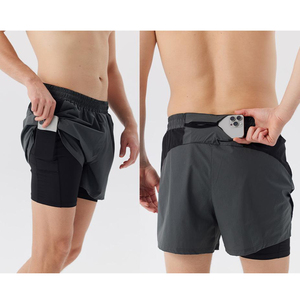 Shorts de sport personnalisés avec logo pour hommes, légers, pour l'entraînement et la gym, nouvelle collection 2026, vente en gros - Product Image 2