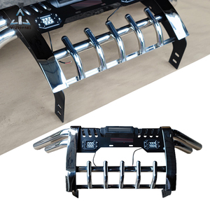 En Acier Inoxydable <span class=keywords><strong>4x4</strong></span> Off-road Nudge Bar Pare-chocs Avant Grille Defender pour Navara NP300 Volkswagen Amarok Isuzu D-MAX - Product Image 1