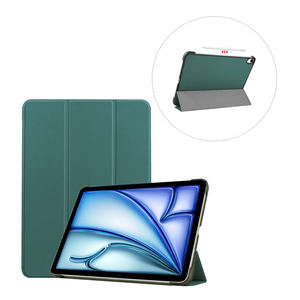 Étui en cuir artificiel pour iPad Air 13 pouces 2025, coque rigide en PC pour iPad <span class=keywords><strong>Pro</strong></span> 13 pouces 2024 TB023 - Product Image 1