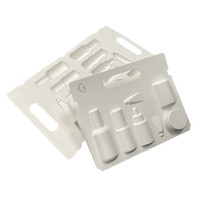 Récipient à bagasse biodégradable personnalisé Boîte à cosmétiques canne à sucre Emballage à clapet en papier carton à clapet en pâte moulée