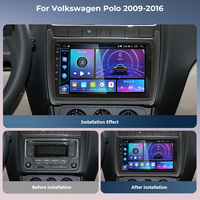 Qualité Abordable au Meilleur Prix 2 DIN VW Volkswagen Polo 2009-2017 6R Stéréo Sans Fil Android Auto GPS Autoradio 9 Pouces