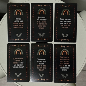 Tarjetas de Oráculo Mágicas de Brujería Personalizadas, 10.3x6cm, Tamaño de Bolsillo, Tarjetas de Inspiración, Impresión a Doble Cara, Mazo de Afirmaciones Espirituales - Product Image 2