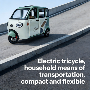 Triciclo Eléctrico Solar para Adultos, Scooter de Movilidad BAIMA de 3 Pasajeros, Batería de Plomo-Ácido, Motor de 650W, Vehículo Cerrado de Nueva Energía - Product Image 3