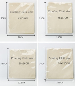 Prix d'usine 100% Coton naturel Tissu de fermentation pour <span class=keywords><strong>boulanger</strong></span>, pour la levée de la pâte et la cuisson du pain et des baguettes, en lin, 120*70mm - Product Image 4