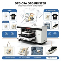 Imprimante DTG à poste de travail unique, machine numérique entièrement automatique pour l'impression directe sur vêtements pour atelier d'impression de t-shirts