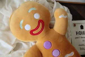 Vente en gros usine : Poupée Bonhomme en pain d'épices créative, jouet en peluche apaisant en forme <span class=keywords><strong>de</strong></span> biscuit pour filles, cadeaux <span class=keywords><strong>de</strong></span> Noël - Product Image 3