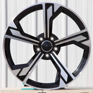 Jantes en alliage d'aluminium forgé sur mesure pour <span class=keywords><strong>Audi</strong></span> <span class=keywords><strong>E</strong></span>-<span class=keywords><strong>Tron</strong></span> GT PCD5x130 2021-2024 18-23 pouces Face usiné<span class=keywords><strong>e</strong></span> Noir 40mm ET 100mm - Product Image 3