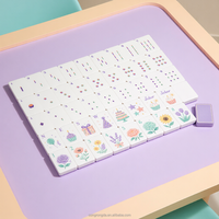 Jeu de Mahjong Américain Personnalisé 160 Tuiles Chiffres et Lettres Anglais Style Classique pour Jeux à Domicile OEM ODM Affichage Studio Couleurs Modernes