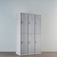 Casier à vêtements moderne en plastique ABS avec serrure électronique/combinaison/clé pour vestiaires de fitness et rangement de bagages