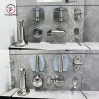 Kit de quincaillerie OEM personnalisé en aluminium pour cabines de toilettes – Serrure, charnière, pied de support, pièces de rechange pour toilettes publiques, écoles, centres commerciaux – Style moderne