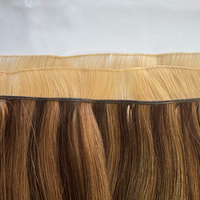 Extensions de cheveux naturels Remy de qualité supérieure, double épaisseur, tissées à la main, invisibles, Genius Weft, 2026 Quality Hair