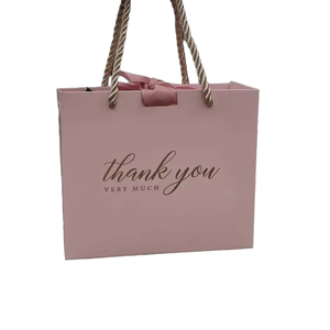 Sacs de luxe personnalisés avec logo OEM, poignée en ruban, pour vêtements, shopping, mariage, emballage, sacs roses avec Victorias Secret - Product Image 2