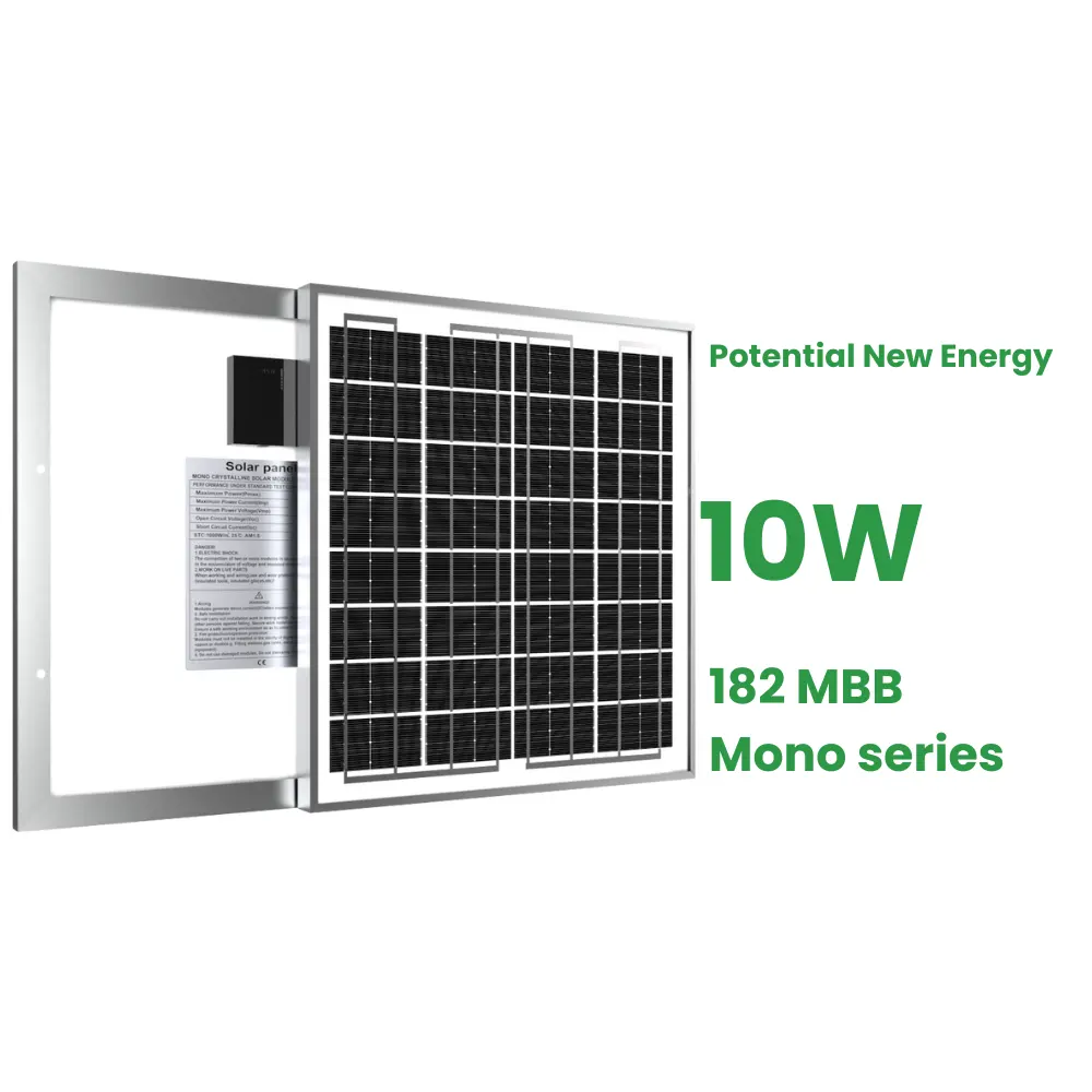 Potencial nova energia painel solar flexível perc 9v painel solar 10w painel solar de 10w