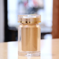 Bocaux à capsule en acrylique, bouteille en gros transparent scellé emballage en gros pot cosmétique récipient alimentaire avec couvercles