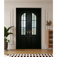 Portes Françaises Courbées en Fer, Style Européen Antique, Modernes, Sécurisées, en Verre Trempé, Simples ou Doubles, pour Extérieur et Intérieur de Maison