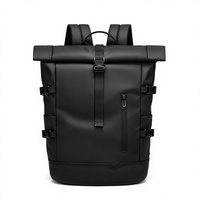 Mochila Impermeable Enrollable de 20-35L, Bolsa para Portátil de PVC de Gran Capacidad para Senderismo, Viajes y Kayak