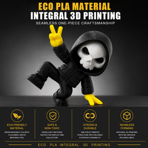 Figura de Calavera con Capucha Gótica Impresa en 3D, Estatua Detallada de PLA. Adorno espeluznante y genial para Halloween, regalo creativo único, decoración para el hogar - Product Image 3