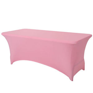 Mantel de LICRA verde Rectángulo y cubierta de mesita de noche cuadrada para mesas redondas - Product Image 1