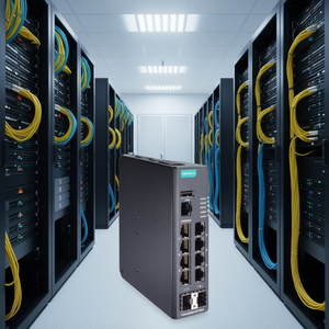 Commutateur Ethernet industriel géré 8 ports Gigabit Moxa TSN-G5008-2GTXSFP avec connecteur LC/PC, protocole IEEE 802.3 - Product Image 3