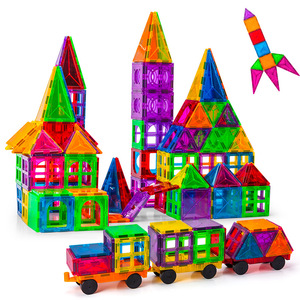 Trẻ Em Từ Gạch 100 Pcs Khối Xây Dựng Đầy Màu Sắc 120 Pcs Nam Châm Từ Khối Xây Dựng Từ Gạch Cho Bé - Product Image 1